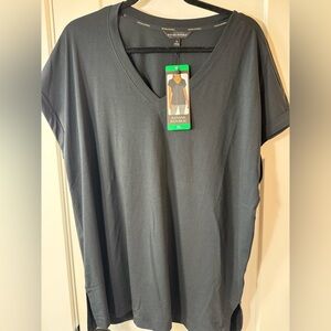 Banana Republic Charcoal V-Neck Tee